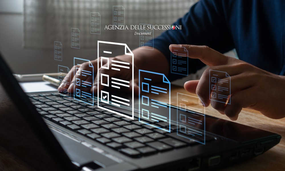 Form for communicating heirs' data to the Revenue Agency