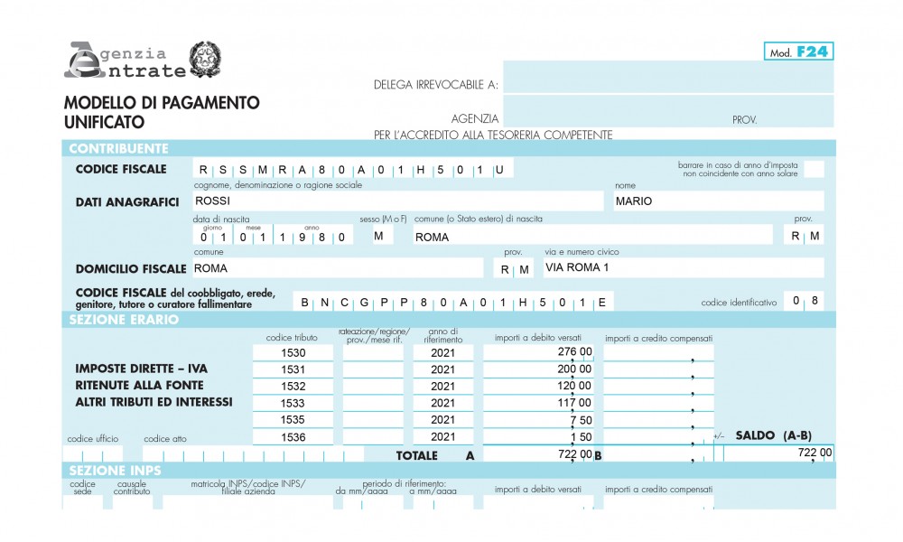 Successioni e codici tributo: come compilare il modello F24 